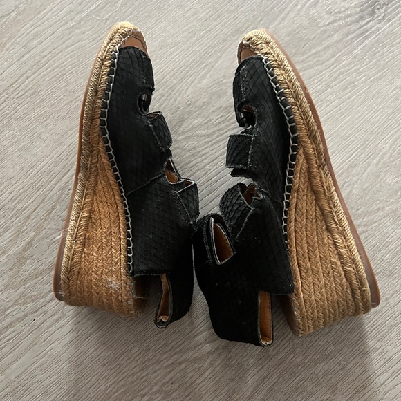 Anthropologie Kelsey dagger Brooklyn island espadrille buckle wedges - Picture 9 of 14